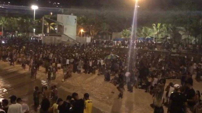 Luau no Arpoador organizado por filho do Mr. Catra termina com assalto